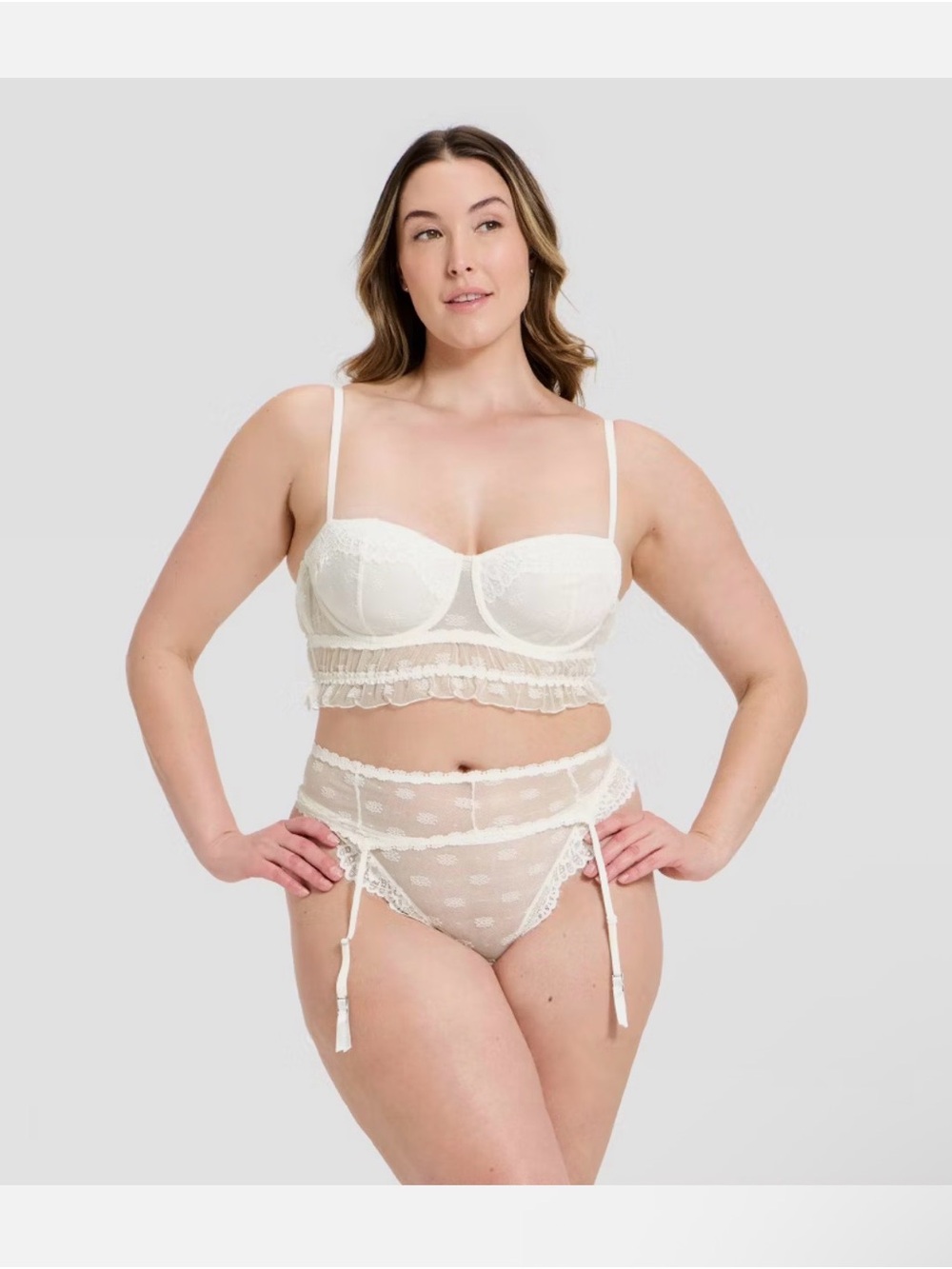 Auden Lace Heirloom Lingerie 3 piece Set